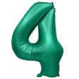 Foil Balloon Number 4 Green 32 Inch