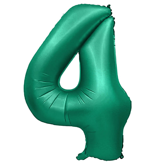 Foil Balloon Number 4 Green 32 Inch