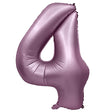 Number 4 Foil Balloon Purple Lilac