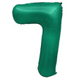 Foil Balloon Number 7 Green 32 Inch