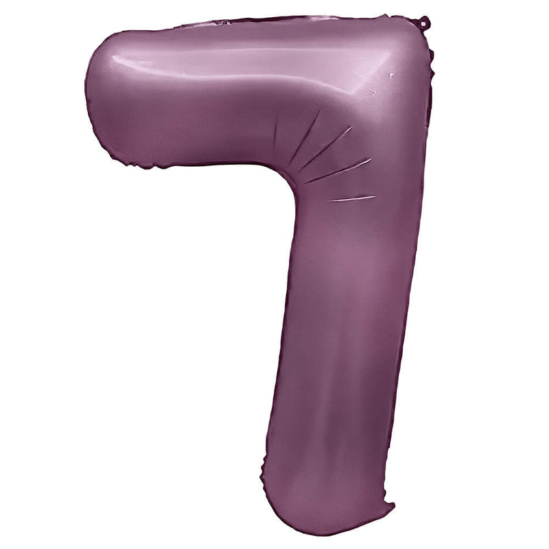 Number 7 Foil Balloon Purple Lilac