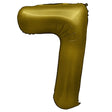 Foil Number 7 Balloon Vintage Gold 32 Inch