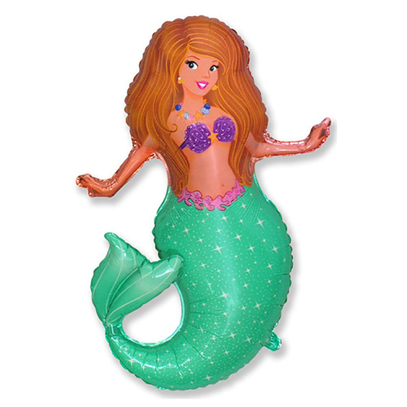 Mermaid Foil Balloon 32 Inch Pretty Mermaid