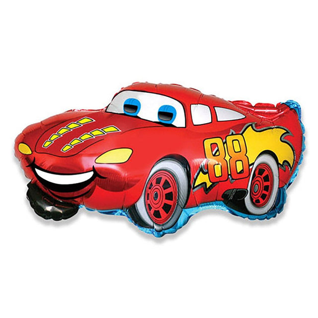 Racing Car Foil Balloon 32 Inch Red