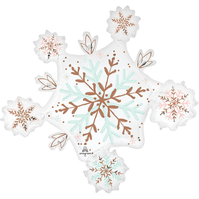 Foil Balloon 32 Inch Winter Wonderland Snowflake