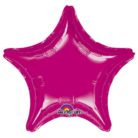 Foil Balloon 32 Inch Star Fuchsia