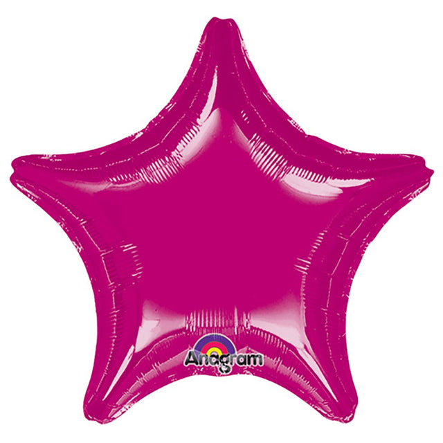 Foil Balloon 32 Inch Star Fuchsia