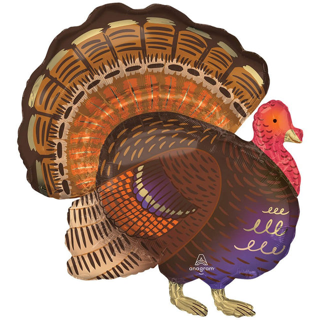 Thankful Turkey Foil Balloon