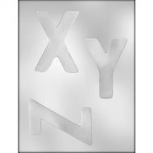 Letters X-Y-Z Chocolate Mold