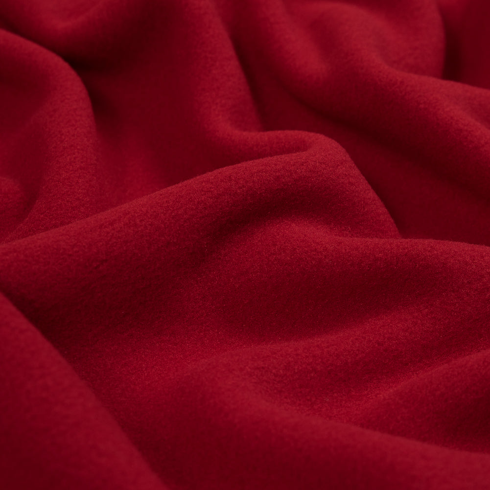 Red Double-Sided Polyester Fleece
