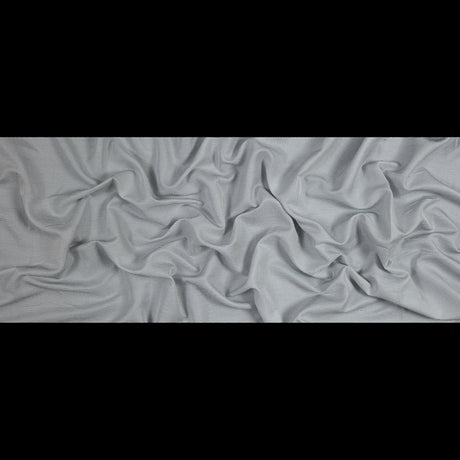 White and Gray Shadow Striped Silk and Cotton Woven