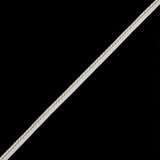 Metallic Gold and White Cord with White Lip - 0.5"