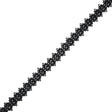 Black Loose Braided Cord - 1"