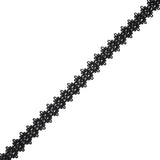 Black Loose Braided Cord - 1"
