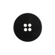 Black Plastic 4-Hole Button - 36L/23mm