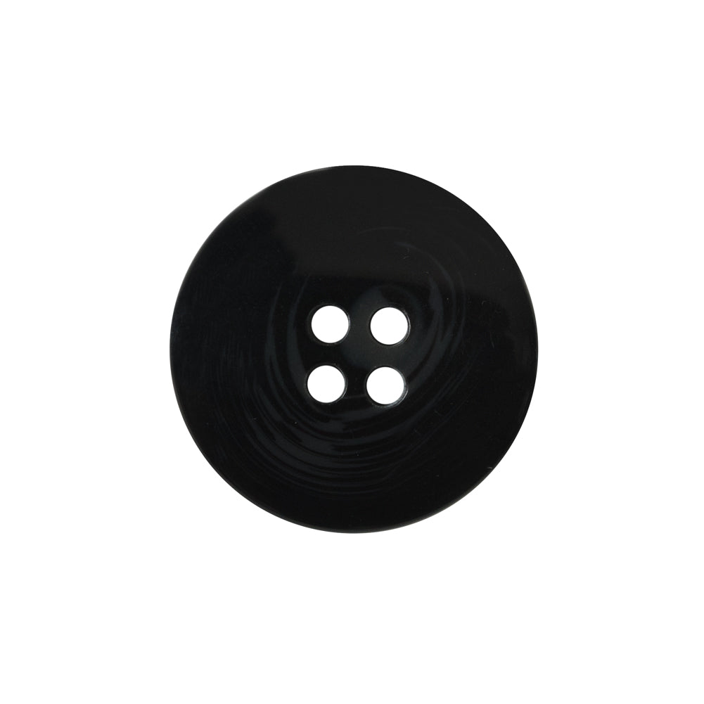 Black and Gray Swirled Plastic Button - 36L/23mm