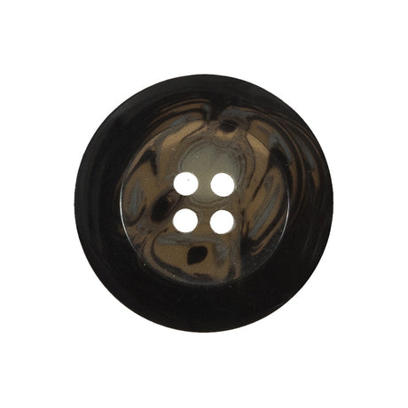 Black Plastic 4-Hole Button - 40L/25.5mm