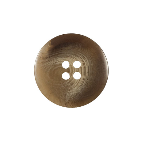Dark Beige Swirled Plastic Button - 36L/23mm