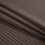 Brown and Taupe Striped Cotton Shirting