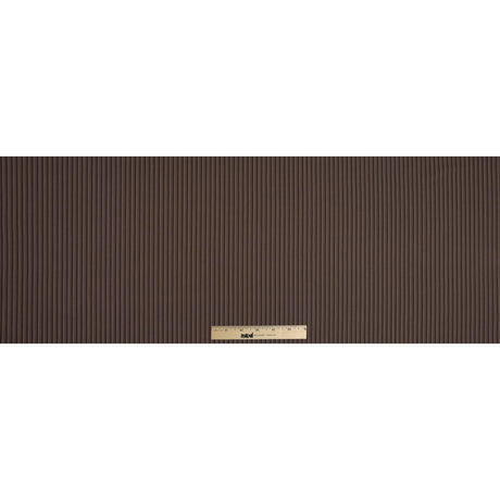Brown and Taupe Striped Cotton Shirting