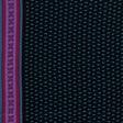 Famous NYC Designer Pink, Teal and Purple Printed Crepe de Chine Silk Panel