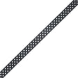 Black and White Polka Dotted Grosgrain Ribbon - 0.625"