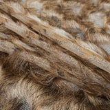 Beige and White Chevron Fringe Fabric