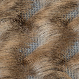 Beige and White Chevron Fringe Fabric