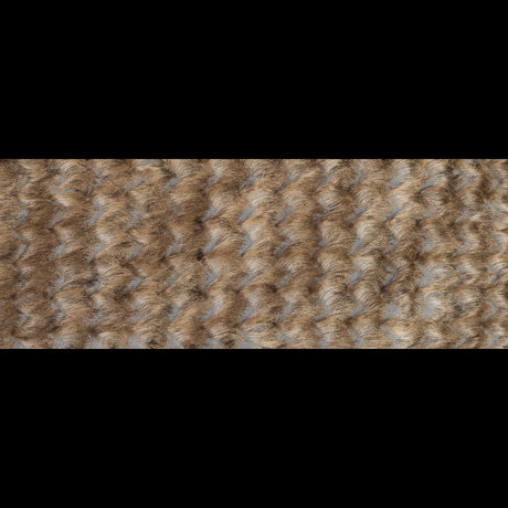 Beige and White Chevron Fringe Fabric