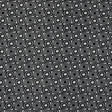 Black and Ivory Geometric Polyester Crepe