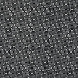 Black and Ivory Geometric Polyester Crepe