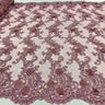 3D Floral Lace Embroidered Mesh