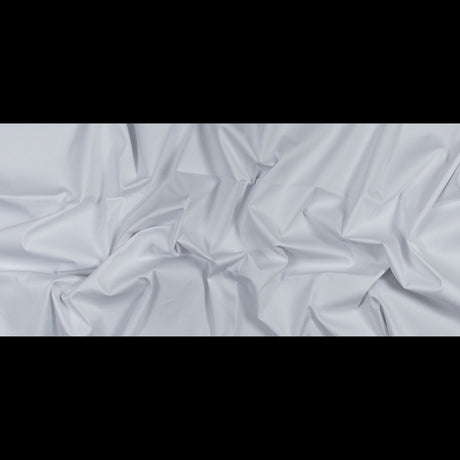 White Stretch Woven Cotton Pique