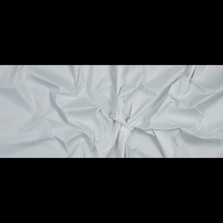 Water-Resistant Polyester Twill - White - Fisher Collection