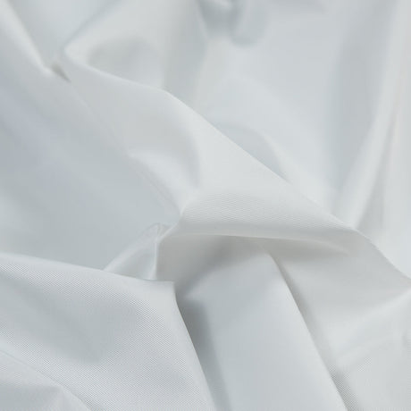 Water-Resistant Polyester Twill - White - Fisher Collection