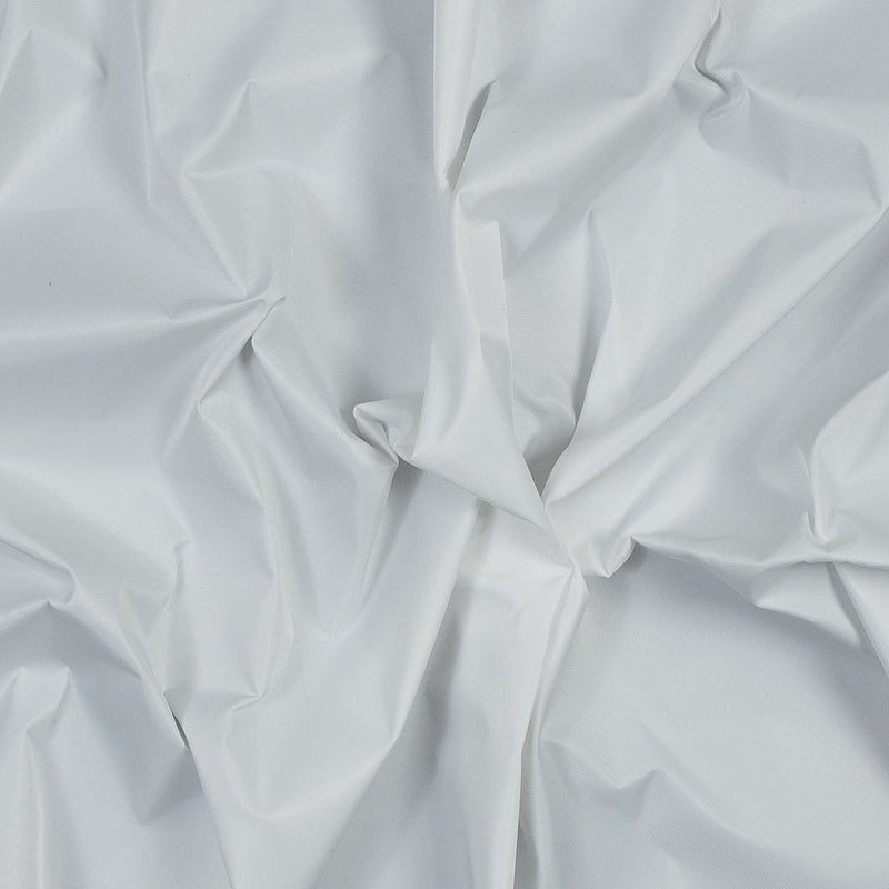 Water-Resistant Polyester Twill - White - Fisher Collection