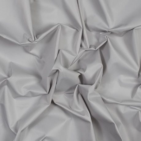 Water-Resistant Polyester Twill - Light Gray - Fisher Collection