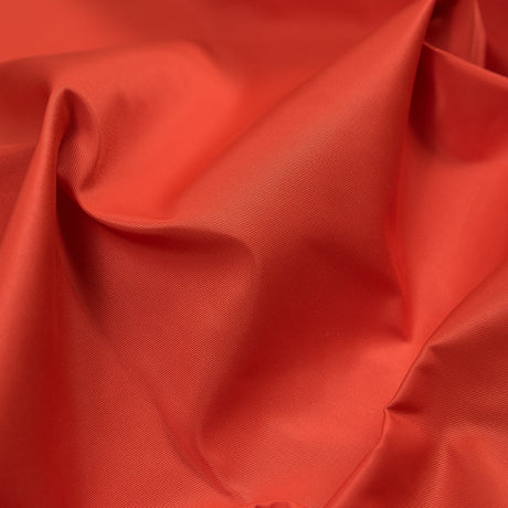 Water-Resistant Polyester Twill - Red Orange - Fisher Collection