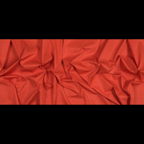 Water-Resistant Polyester Twill - Red Orange - Fisher Collection