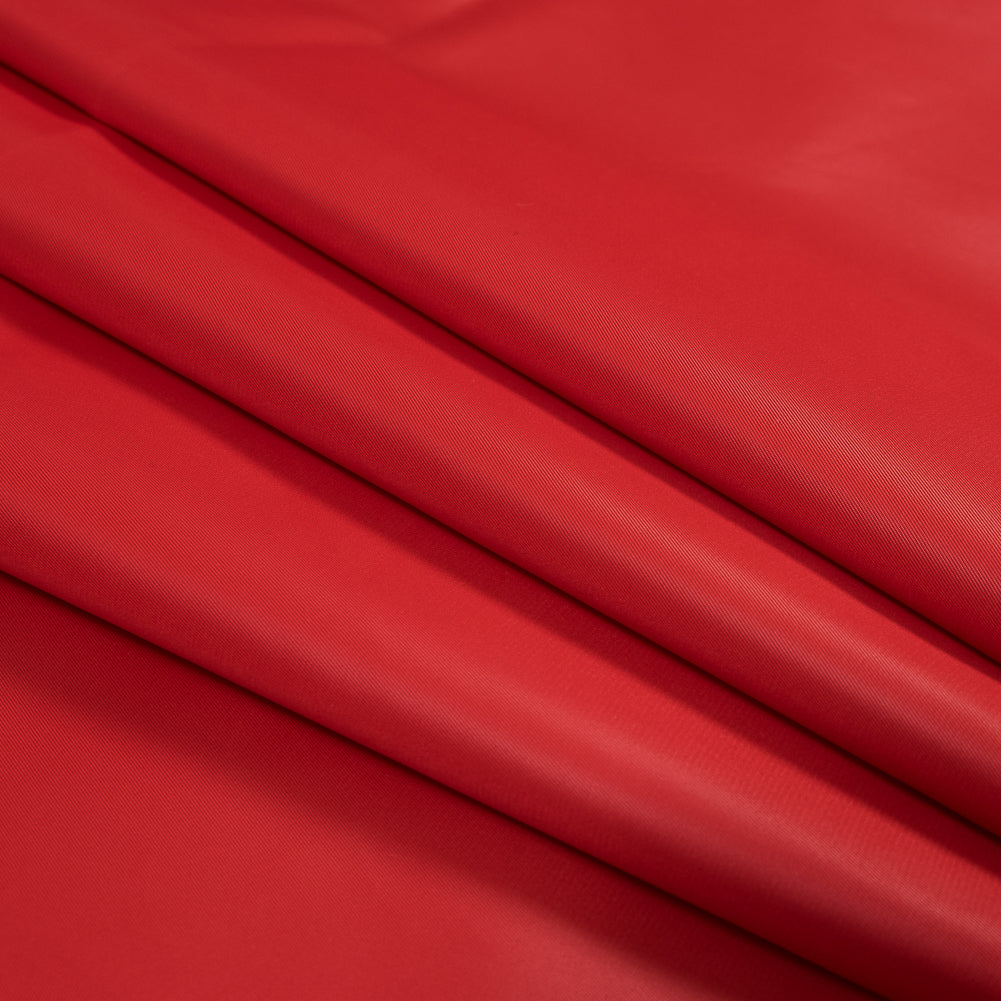 Water-Resistant Polyester Twill - Red - Fisher Collection
