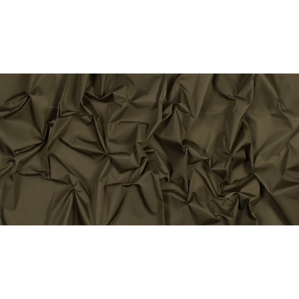 Water-Resistant Polyester Twill - Brown Olive - Fisher Collection