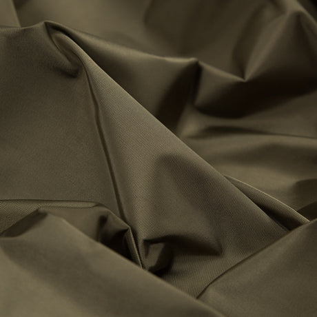 Water-Resistant Polyester Twill - Brown Olive - Fisher Collection