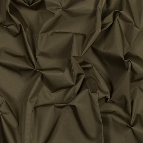 Water-Resistant Polyester Twill - Brown Olive - Fisher Collection