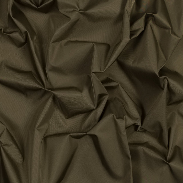 Water-Resistant Polyester Twill - Brown Olive - Fisher Collection