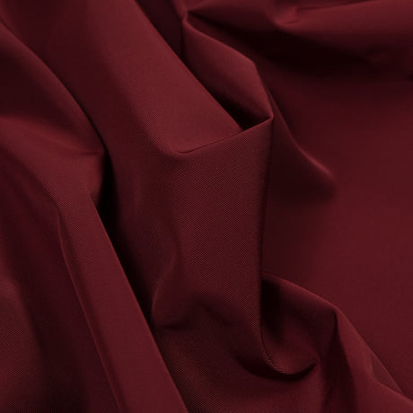Water-Resistant Polyester Twill - Cranberry - Fisher Collection