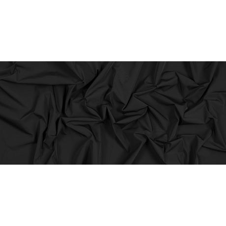 Water-Resistant Polyester Twill - Black - Fisher Collection