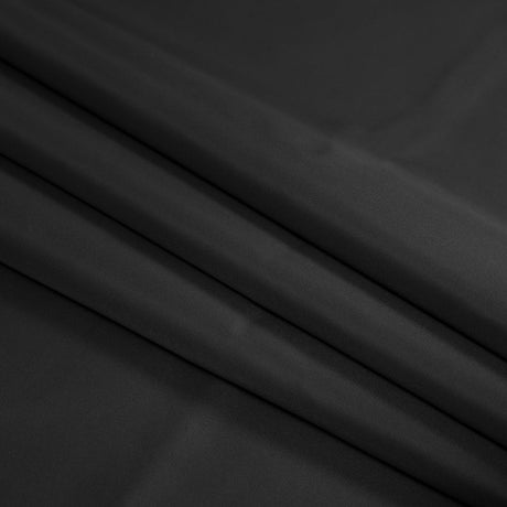 Water-Resistant Polyester Twill - Black - Fisher Collection