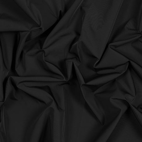Water-Resistant Polyester Twill - Black - Fisher Collection