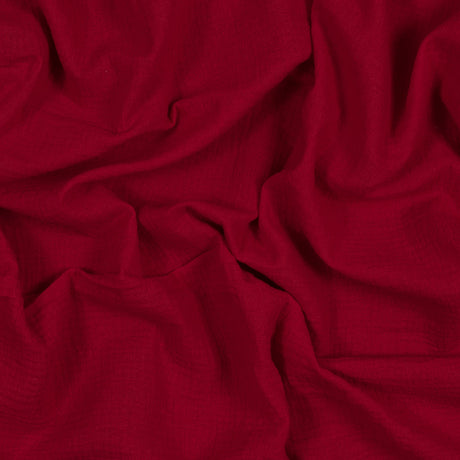 Double Cotton Gauze - True Red - Talamanca Collection