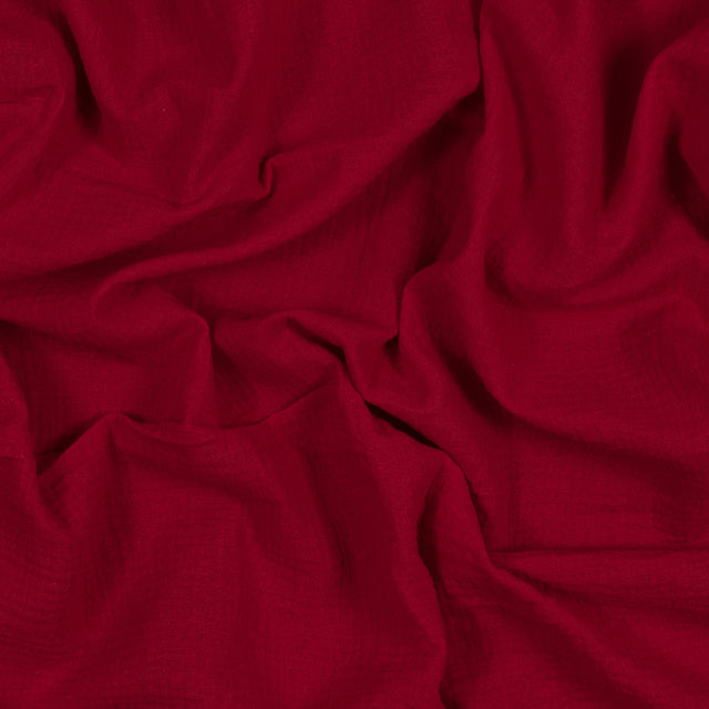 Double Cotton Gauze - True Red - Talamanca Collection